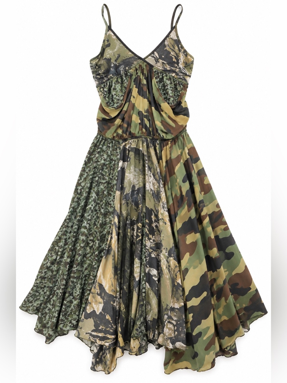 VINTAGE RARE one of a kind FW 2015 Runway Diesel camo dress